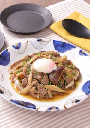 しいたけ香る♪減塩☆牛肉とごぼうのすき煮-レシピのメイン写真