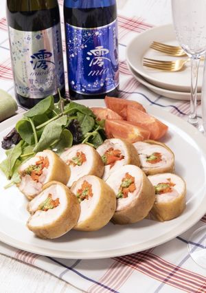 レンジで時短♪ローストチキンロール-レシピのメイン写真