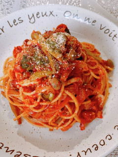 ☆小松菜とベーコンきのこのトマトパスタ☆-レシピのメイン写真