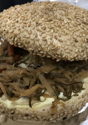 切干大根煮のベーグルサンド-レシピのメイン写真