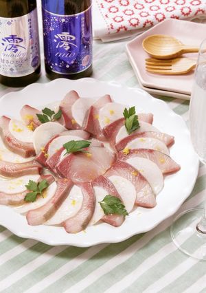 ゆずソースで♪旬のぶりとかぶのサラダ-レシピのメイン写真