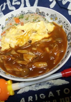 ふんわりたまごのデミオム【色版】-レシピのメイン写真