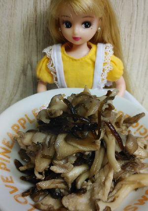 リカちゃん♡舞茸♪豚肉♪佃煮炒めയꕤ*.-レシピのメイン写真