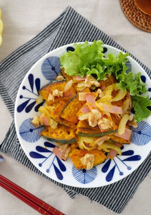 ワンパン！焼きかぼちゃのさっぱりサラダ-レシピのメイン写真