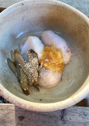 里芋の煮っころがし 味噌ダレかけ-レシピのメイン写真