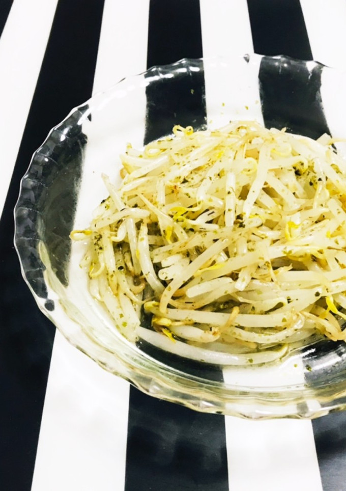 レンジで2分 味付け簡単 青海苔もやし-レシピのメイン写真