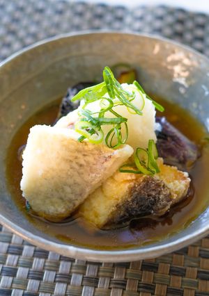 秋の夜長、お酒に合う真鯛の揚げだし-レシピのメイン写真