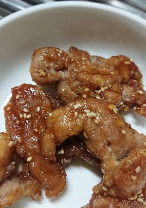 豚こまでご飯が進む甘辛だれ♪-レシピのメイン写真