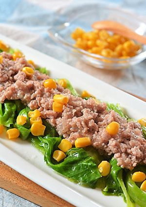 レタスの外葉のスパイスひき肉あんかけ-レシピのメイン写真