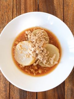 大根と鶏そぼろの生姜煮-レシピのメイン写真