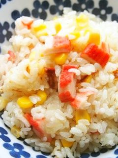 カニカマ・コーンの炊くだけ!ピラフ♪-レシピのメイン写真