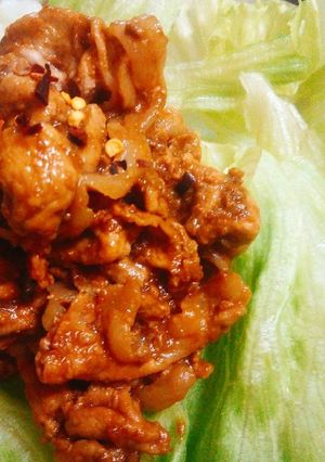 豚こま肉の胡麻味噌炒め-レシピのメイン写真