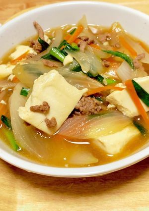そぼろあんかけ肉豆腐-レシピのメイン写真
