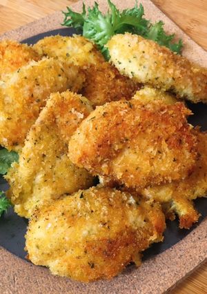 鶏ササミのカレー風味パン粉焼き　ヘルシー-レシピのメイン写真