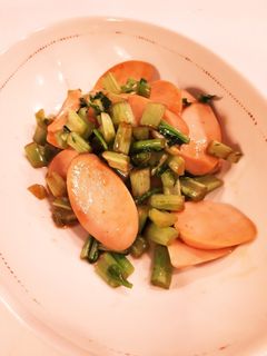 大根の葉と魚肉ソーセージのピリ辛炒め-レシピのメイン写真
