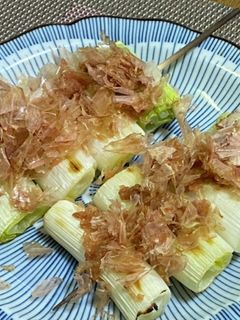 焼きネギの梅カツオ-レシピのメイン写真