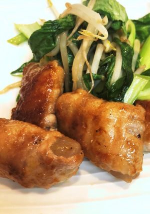 豚トロみたいな肉巻きこんにゃくステーキ-レシピのメイン写真