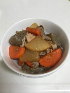 大根と人参と豚肉の炒め煮-レシピのメイン写真