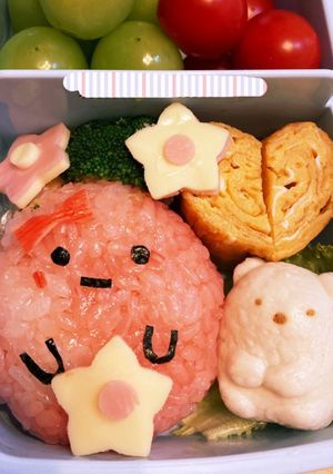 すみっこぐらし タピオカ お弁当-レシピのメイン写真