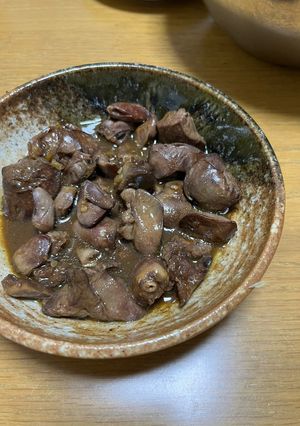 簡単でおいしい★鶏肝とハートの煮付け-レシピのメイン写真