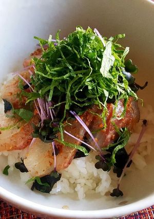 ゴマだれ鯛茶漬け。(o^^o)♪-レシピのメイン写真