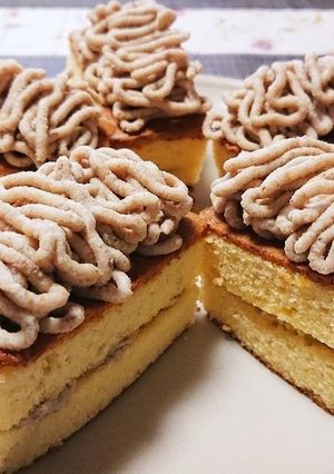 100均むき栗で超濃厚簡単マロンケーキ-レシピのメイン写真