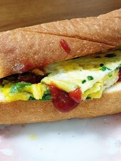 青ねぎ卵焼きサンド♪-レシピのメイン写真