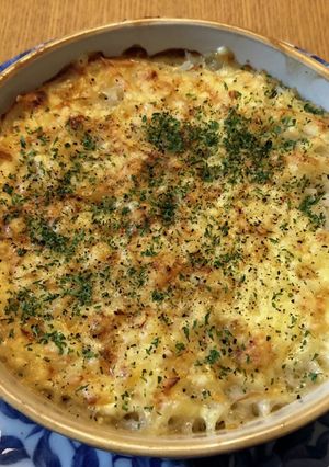 オニオンチーズの焼きおじや( 1人分)-レシピのメイン写真