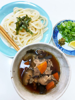 豚肉根菜たっぷりつけ麺(うどん蕎麦でも)-レシピのメイン写真