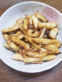 あっという間!山芋としめじの炒めもの-レシピのメイン写真