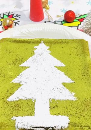 クリスマスに抹茶チーズケーキタルト-レシピのメイン写真