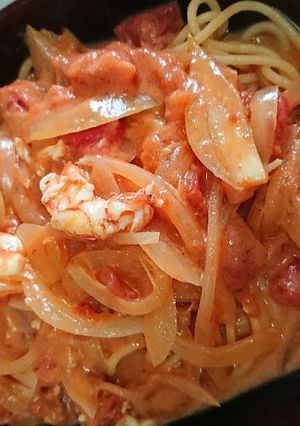 海老のトマトミルクパスタ-レシピのメイン写真