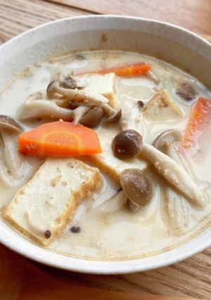 【断食・腸活】豆乳味噌スープ-レシピのメイン写真