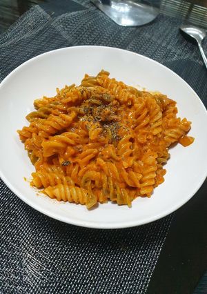 海外でバズった！トマトクリームパスタ-レシピのメイン写真