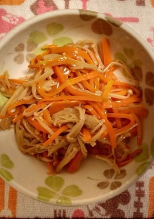 にんじんとえのきのきんぴら風-レシピのメイン写真