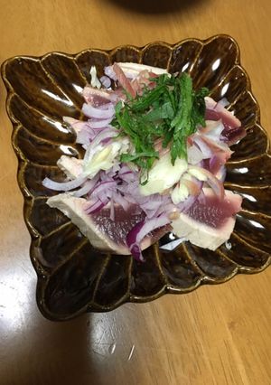 自家製☆カツオのたたき☆簡単！美味しい-レシピのメイン写真