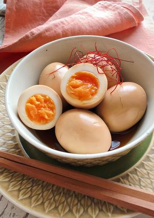 旨辛きび酢で作る煮卵（味玉）-レシピのメイン写真