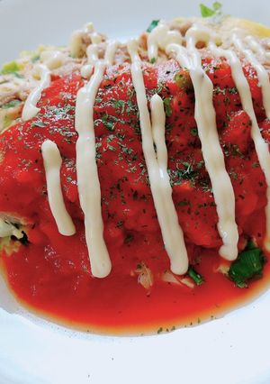 トマトソースのお好み焼き-レシピのメイン写真
