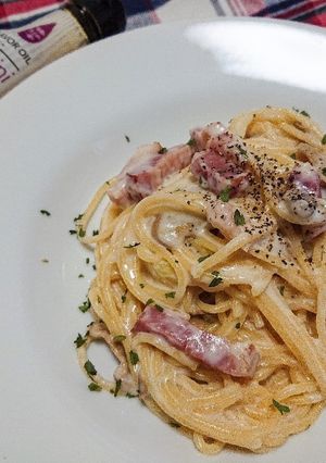 お手軽ランチ!プロの簡単クリームパスタ-レシピのメイン写真