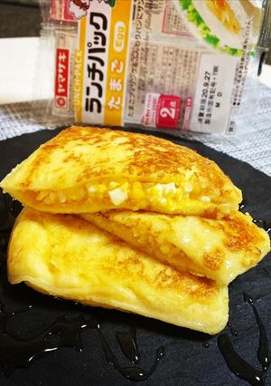 ダブルエッグフレンチトースト-レシピのメイン写真