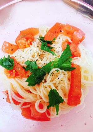 トマトのイタリアン風そうめん-レシピのメイン写真