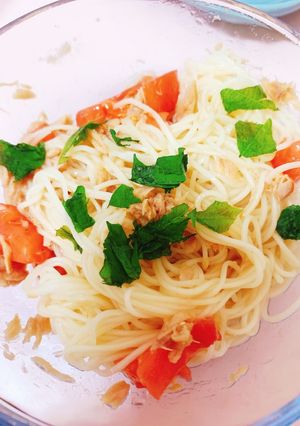 さっぱり！トマトツナそうめん-レシピのメイン写真