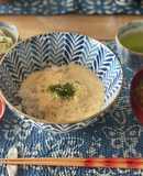 秋のごちそう　自然薯の麦とろご飯　