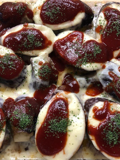 ナスとミンチのレンジ蒸し、チーズのせ-レシピのメイン写真