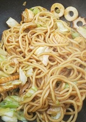 山メシ・シモコシ入れて～焼きそば（＾＾）-レシピのメイン写真