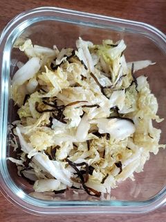 白菜の塩こぶ合え-レシピのメイン写真