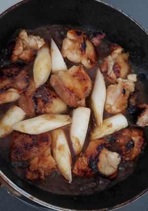 鶏肉の梅味噌炒め-レシピのメイン写真