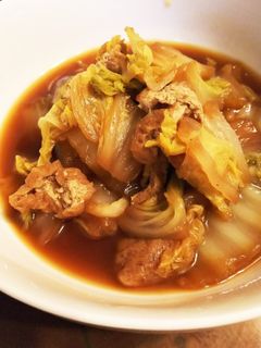 白菜と油揚げの簡単煮物!-レシピのメイン写真