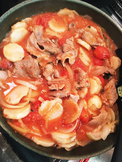 豚肉と長芋のにんにくトマト煮込み★-レシピのメイン写真