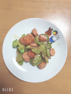 節約♡美味♡ブロッコリーの茎と魚ニソ炒め-レシピのメイン写真